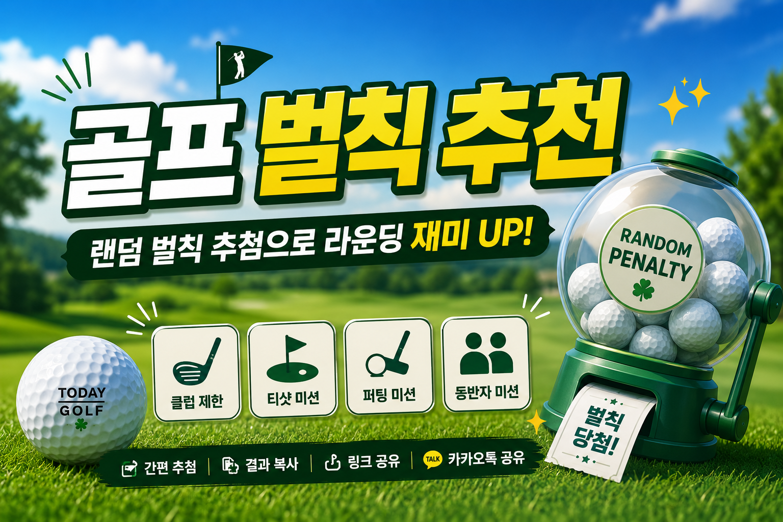 골프 벌칙 뽑기 사이트 추천 | 라운딩을 더 재미있게 만드는 랜덤 벌칙 추첨